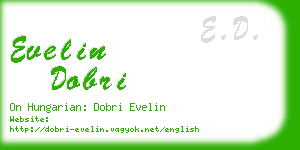 evelin dobri business card